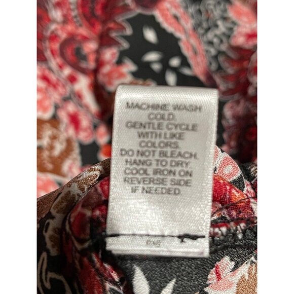 Cato Women's Floral Print V-Neck Blouse 3/4 Sleeve Size 22/24 Multicolor - Picture 9 of 10